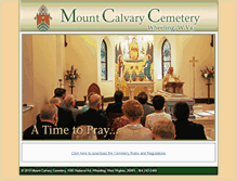 Tablet Screenshot of mountcalvarywheeling.org